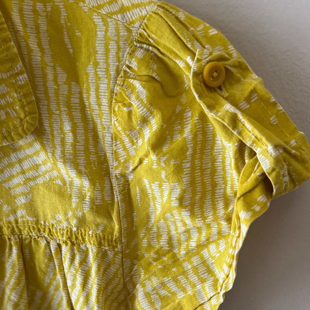 Forever Yellow Floral Cap Sleeve Blouse - Picture 3 of 6